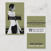 Visitekaartjes voor modellering en Talent Agency (Voorkant / Achterkant)