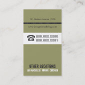 Visitekaartjes voor modellering en Talent Agency (Achterkant)