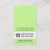 Visitekaartjes voor modellering en Talent Agency (Achterkant)