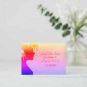 Visitekaartjes voor modern luchtontwerp (Staand voorkant)