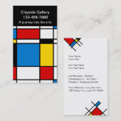 Visitekaartjes voor moderne kunstgalerij (Voorkant / Achterkant)