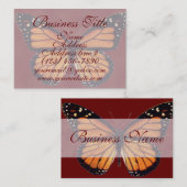 Visitekaartjes voor monoboogvlinders (Voorkant / Achterkant)