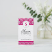 Visitekaartjes voor monogram binneninrichting (Staand voorkant)