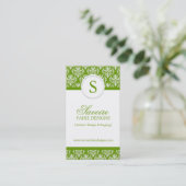 Visitekaartjes voor monogram binneninrichting (Staand voorkant)