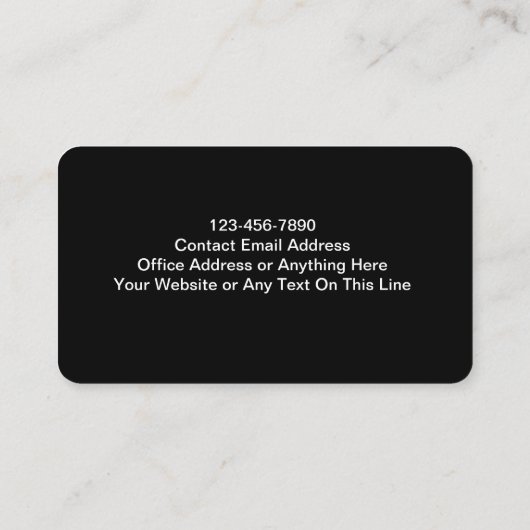 Visitekaartjes voor monogram onroerend goed van kl (Achterkant)