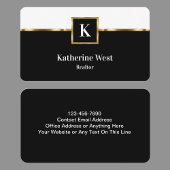 Visitekaartjes voor monogram onroerend goed van kl