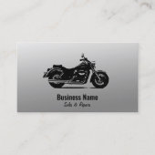 Visitekaartjes voor motorfietsen | Zwarte gradiënt Contactkaartje (Voorkant)
