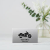 Visitekaartjes voor motorfietsen | Zwarte gradiënt Contactkaartje (Staand voorkant)