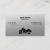 Visitekaartjes voor motorfietsen | Zwarte gradiënt Contactkaartje (Achterkant)