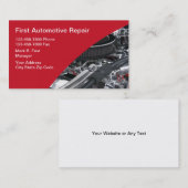 Visitekaartjes voor motorvoertuigen (Voorkant / Achterkant)