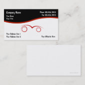 Visitekaartjes voor motorvoertuigen (Voorkant / Achterkant)