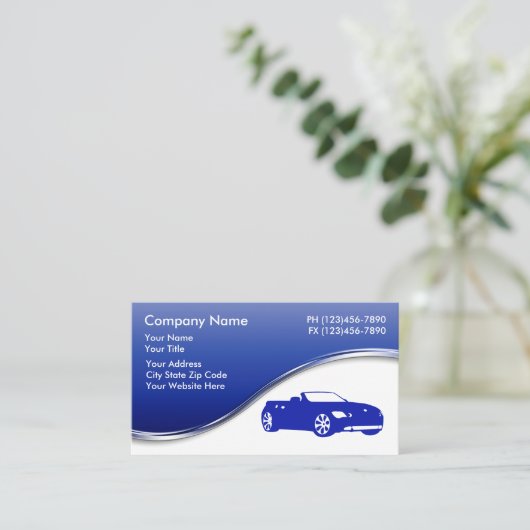 Visitekaartjes voor motorvoertuigen (Staand voorkant)