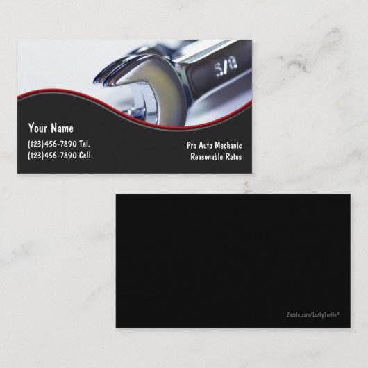 Visitekaartjes voor motorvoertuigen (Voorkant / Achterkant)