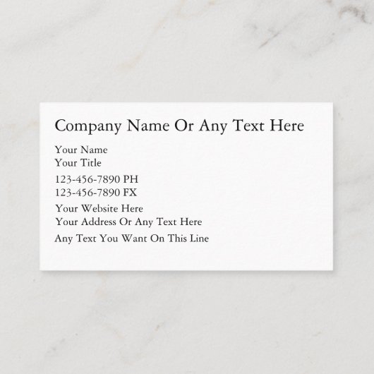 Visitekaartjes voor motorvoertuigen (Achterkant)