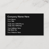 Visitekaartjes voor motorvoertuigen (Achterkant)