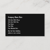 Visitekaartjes voor motorvoertuigen (Achterkant)