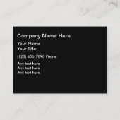 Visitekaartjes voor motorvoertuigen (Achterkant)