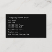 Visitekaartjes voor motorvoertuigen (Achterkant)