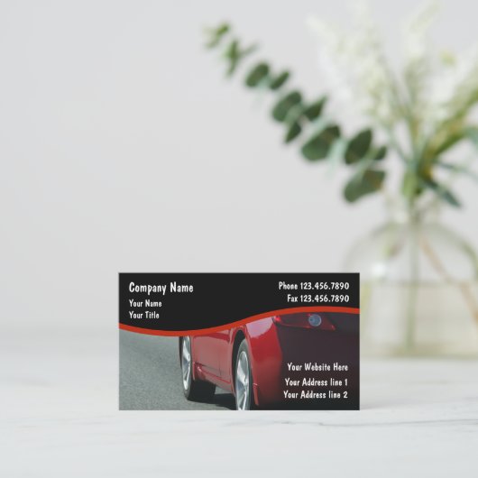 Visitekaartjes voor motorvoertuigen (Staand voorkant)