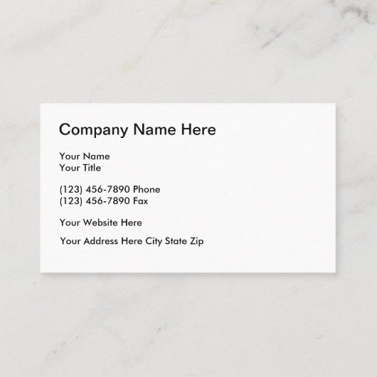 Visitekaartjes voor motorvoertuigen (Achterkant)