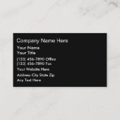 Visitekaartjes voor motorvoertuigen (Achterkant)