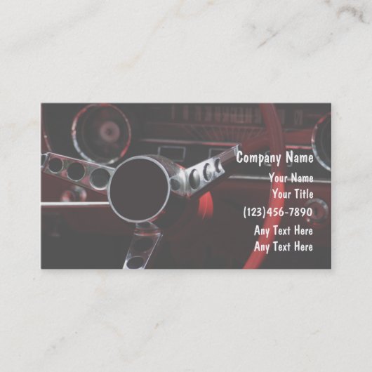 Visitekaartjes voor motorvoertuigen (Voorkant)