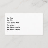 Visitekaartjes voor motorvoertuigen (Achterkant)