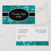 Visitekaartjes voor mousserende hairdresser (Voorkant / Achterkant)