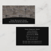 Visitekaartjes voor muurstenen (Voorkant / Achterkant)