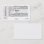 Visitekaartjes voor muziek en circuits (Voorkant / Achterkant)