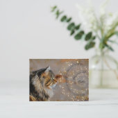 Visitekaartjes voor muziek en katten (Staand voorkant)