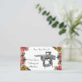 Visitekaartjes voor naadbelasting van  naaimachine (Staand voorkant)