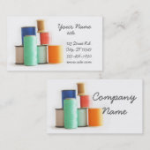 Visitekaartjes voor naaien of draadsnijden (Voorkant / Achterkant)