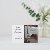 visitekaartjes voor  naaimachines (Staand voorkant)