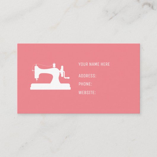 visitekaartjes voor naaimachines (Voorkant)
