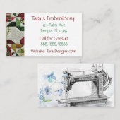 Visitekaartjes voor naaiwerk (Voorkant / Achterkant)