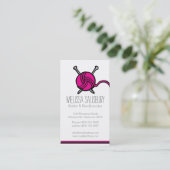 Visitekaartjes voor naaldwerk (Staand voorkant)