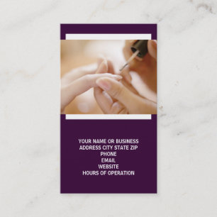 Visitekaartjes voor nageltechnici