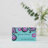 Visitekaartjes voor nageltechnici (Staand voorkant)