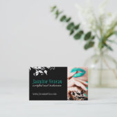 Visitekaartjes voor nageltechnici (Staand voorkant)