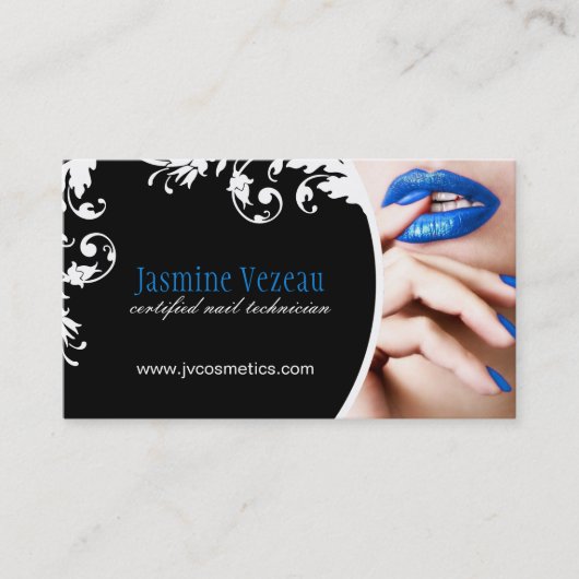 Visitekaartjes voor nageltechnici (Voorkant)