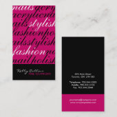 Visitekaartjes voor nageltechnici (Voorkant / Achterkant)