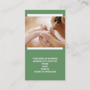 Visitekaartjes voor nageltechnici