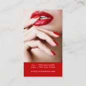 Visitekaartjes voor nageltechnici (Achterkant)