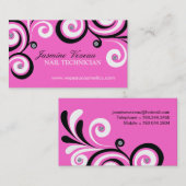 Visitekaartjes voor nageltechnici (Voorkant / Achterkant)