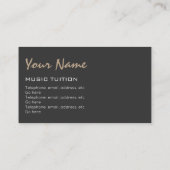 Visitekaartjes voor natuurlijke muziek (Achterkant)