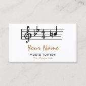 Visitekaartjes voor natuurlijke muziek (Voorkant)