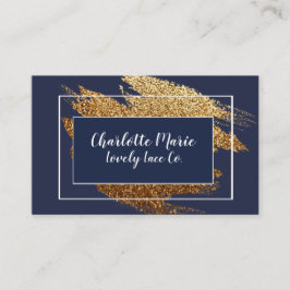 Visitekaartjes voor Navy en Gold Luxury Design