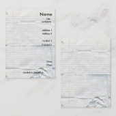 Visitekaartjes voor notebookpapier (Voorkant / Achterkant)