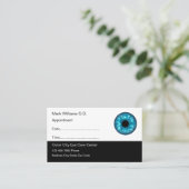 Visitekaartjes voor Oftalmoloog Medische Benoeming Afsprakenkaartje (Staand voorkant)